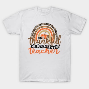 One Thankful Kindergarten Teacher T-Shirt